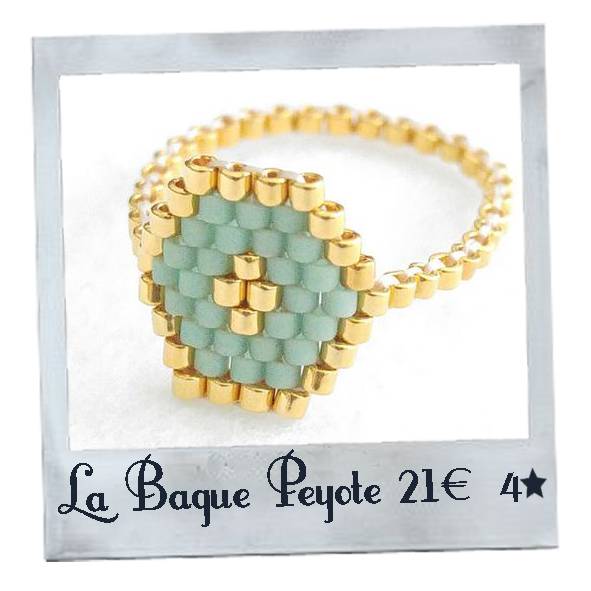 bague tissage peyote